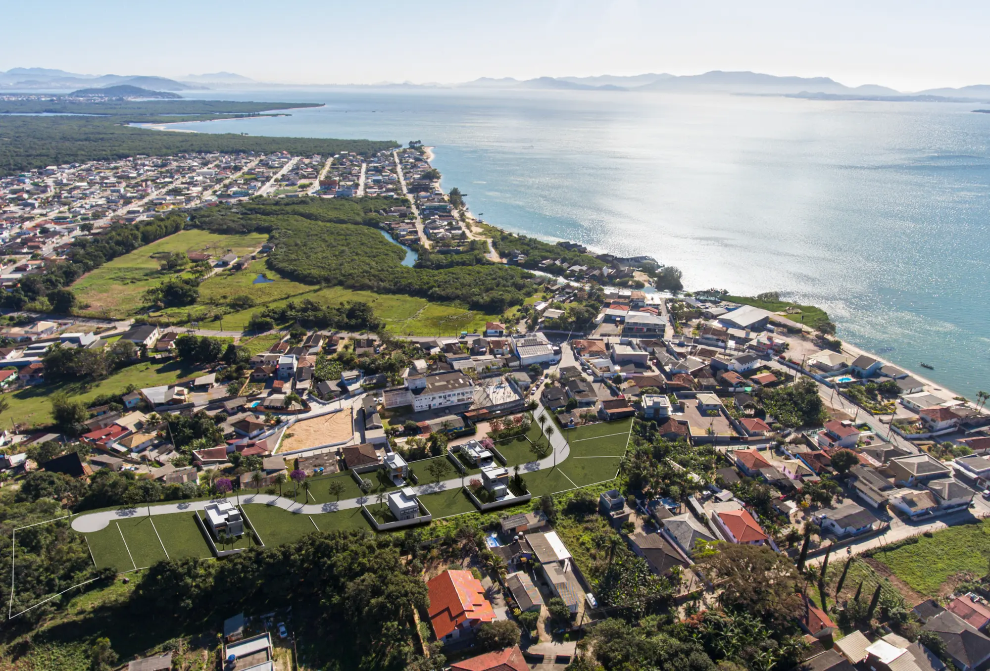 Vista aérea do Vila das Palmeiras